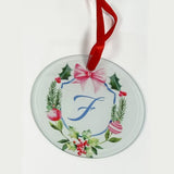 Custom Christmas Crest Dishtowel and Ornament