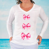 Preppy Bows Performance UPF 50 Ultra Comfort Shirt