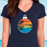 Tropical Christmas Eve Fashion T-shirt for women