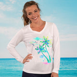 Vibrant Palm UPF 50 Performance Long Sleeve Ultra Comfort Shirt