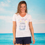 American Yacht V-neck Fashion T-shirt